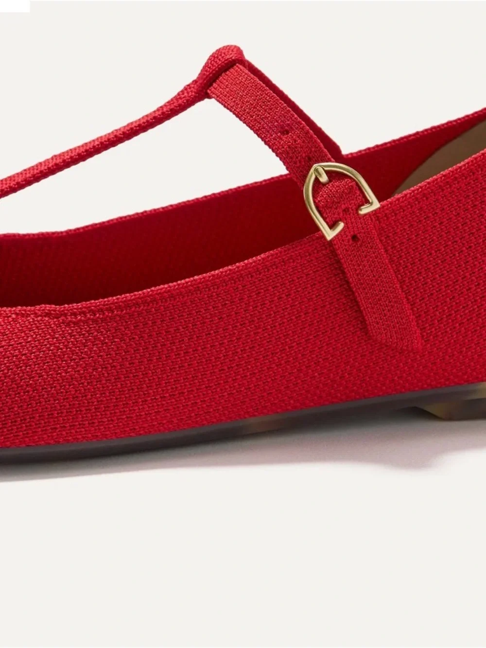 Rothy's Red T-Strap Flats - Picture 3 of 14